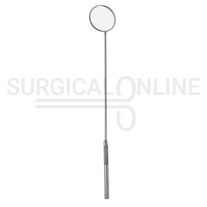 Laryngeal Mirror #10 34mm Angled Mirror With Grip Handle 8.25"