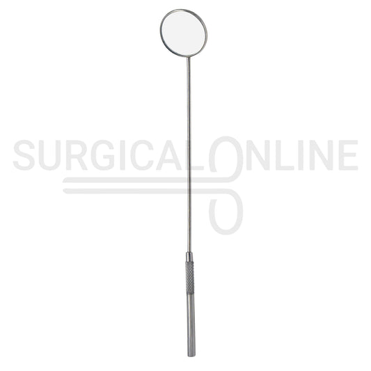 Laryngeal Mirror #10 34mm Angled Mirror With Grip Handle 8.25"
