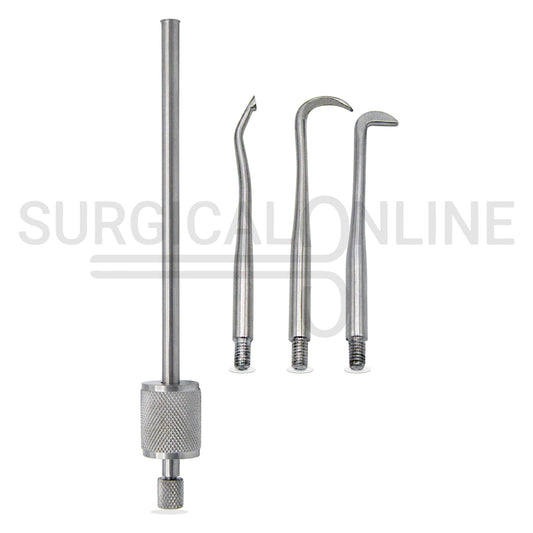 Morrel Crown Remover With 3 Attachment Tips Set
