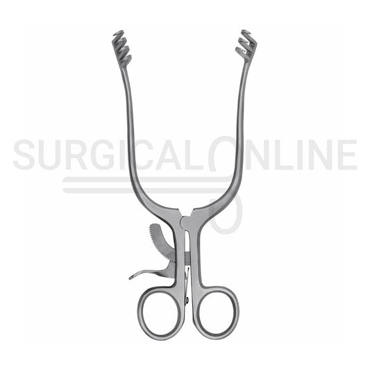 Weitlaner Self-Retaining Retractor 3X4 Prong Sharp 6.50"