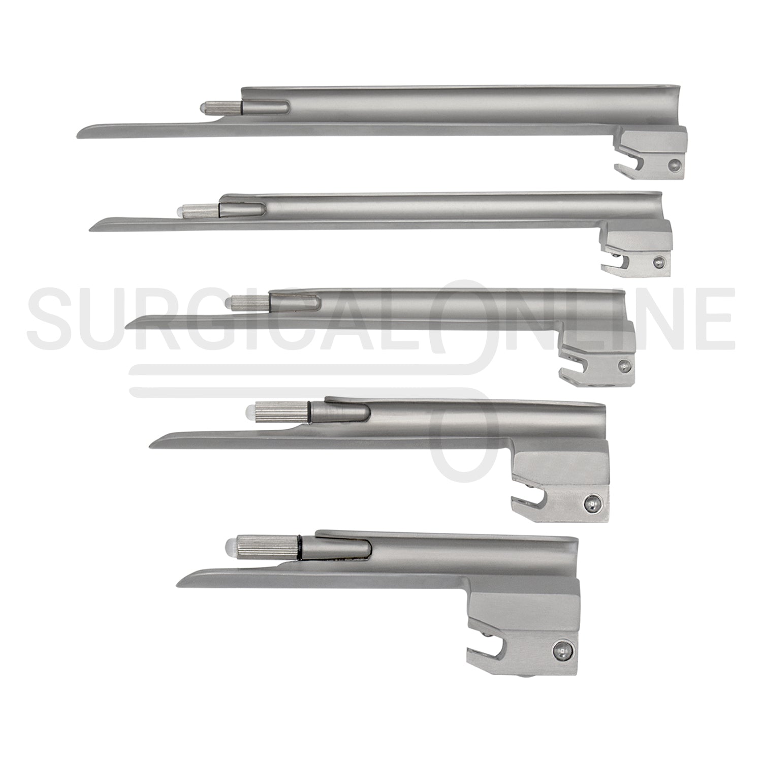 Conventional Laryngoscope Miller 5 Blades Set