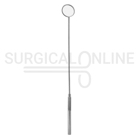 Laryngeal Mirror #3 20mm Angled Mirror With Grip Handle 8"