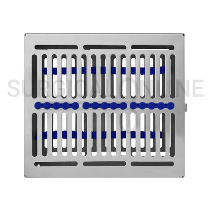 8 Instrument Elevators Sterilization Cassette Tray 7″ × 8″