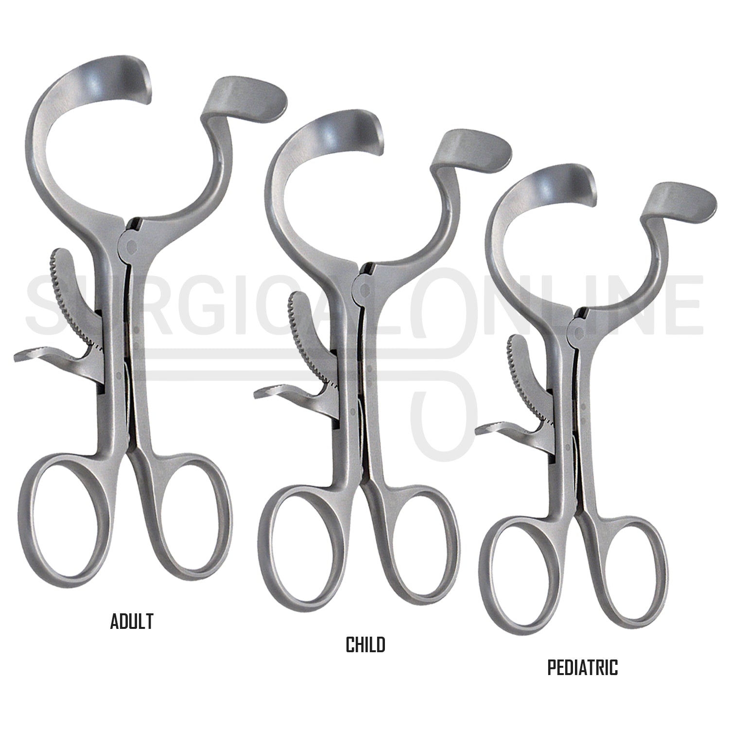 3 Pcs Molt Mouth Gag Retractor 3.5″, 4.5″ & 5.5″ Set