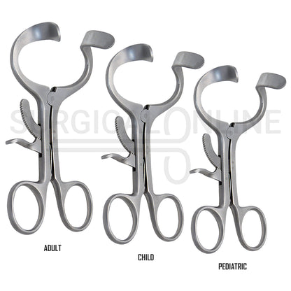 3 Pcs Molt Mouth Gag Retractor 3.5″, 4.5″ & 5.5″ Set