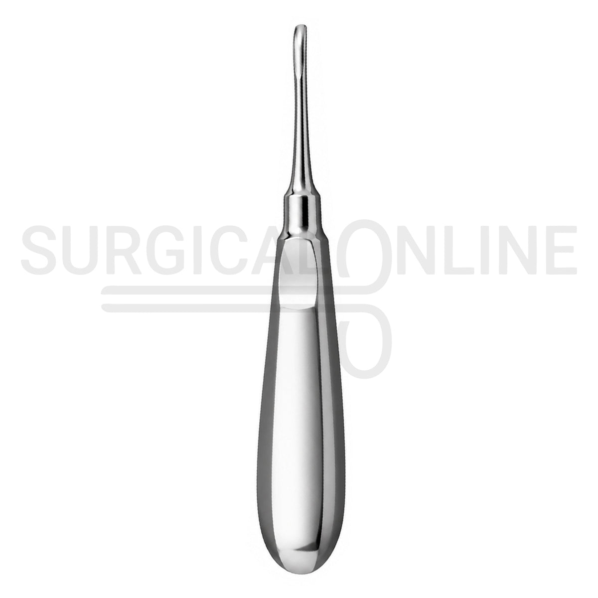 Dental Elevator #3 Slightly Curved Sharp Tip 6″ Standard Handle