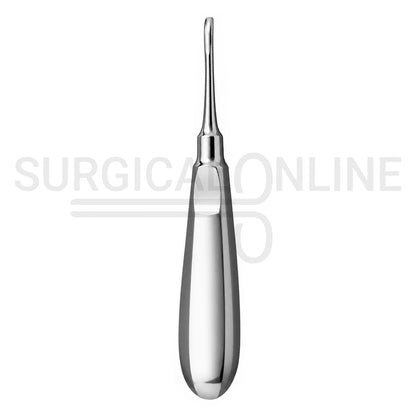 Dental Elevator #3 Slightly Curved Sharp Tip 6″ Standard Handle