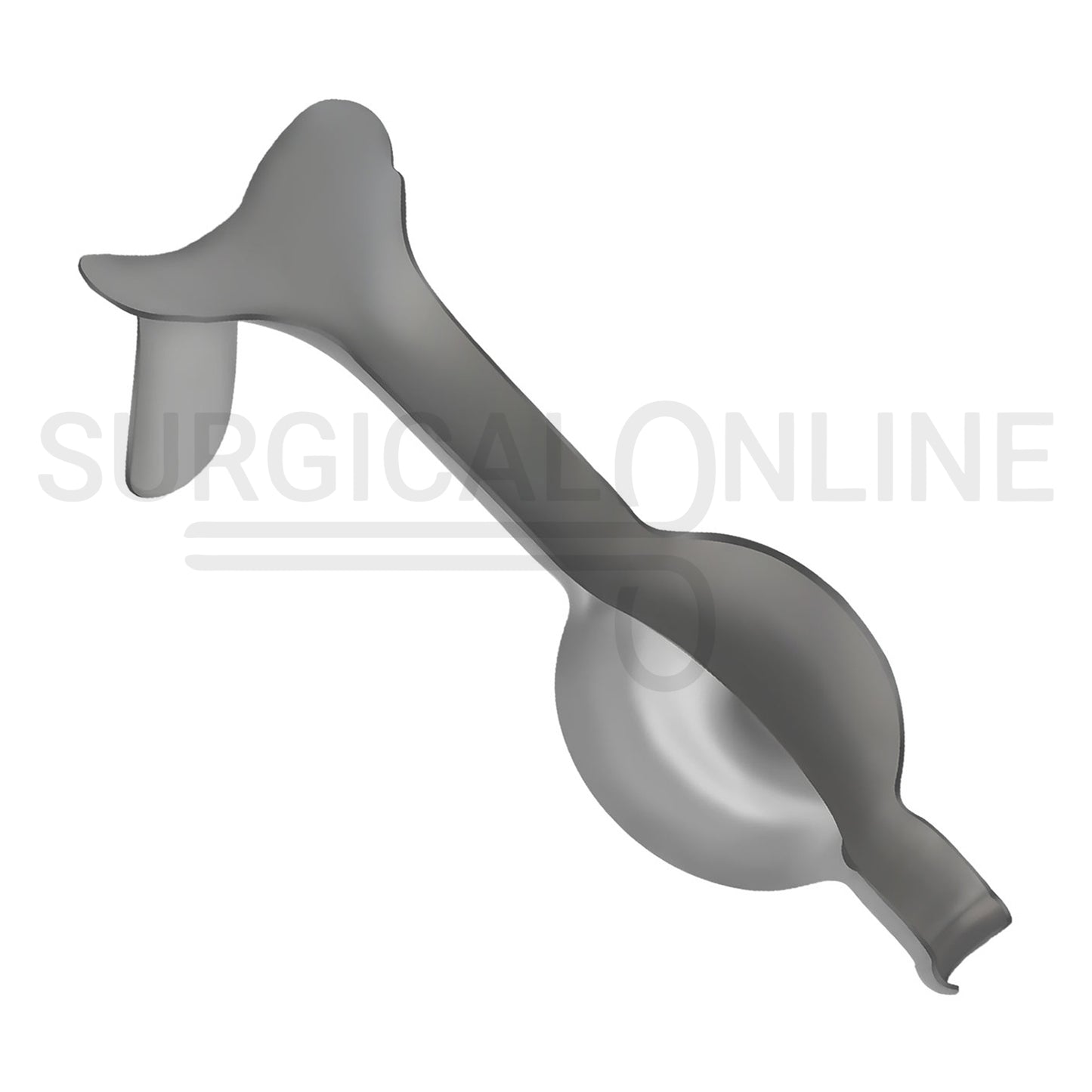 Auvard Weighted Vaginal Speculum 9" 2Lbs (909 G), Slightly Angled 75°