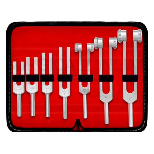 7 Pcs Tuning Fork C64, C128, C256, C512, C1024, C2048 & C4096 Set
