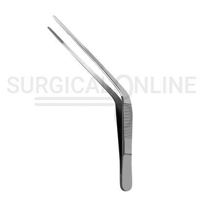 Wilde Dressing Forceps 5.00" Angular Serrated Tips