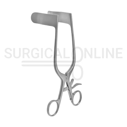 Rigby Vaginal Retractor 7" Long, 7/9" x 2 3/4" Blades With Grip Lock Handle