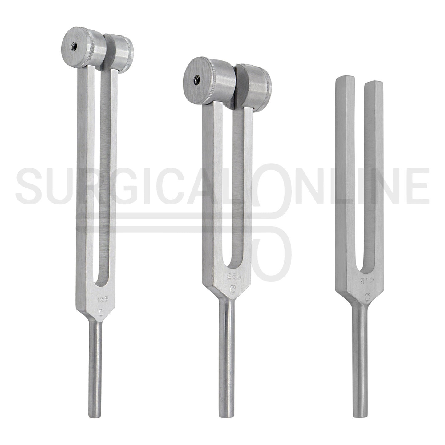 3 Pcs Tuning Fork C-128, C-256 & C-512 Set