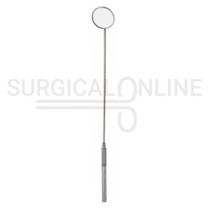 Laryngeal Mirror #5 24mm Angled Mirror With Grip Handle 8"