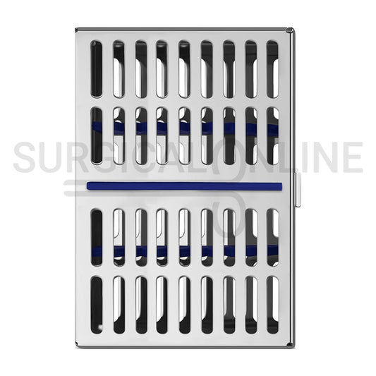 10 Instrument Sterilization Cassette Tray 7″ × 5″