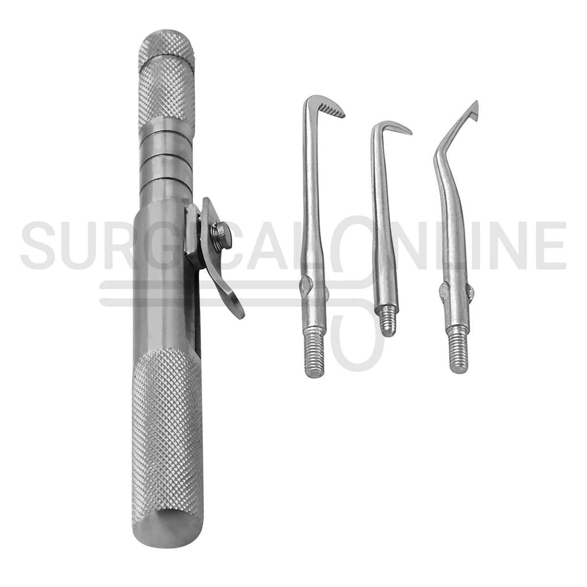 Semi-Automatic Crown Remover Gun 6″ With 3 Attachment Tips Set