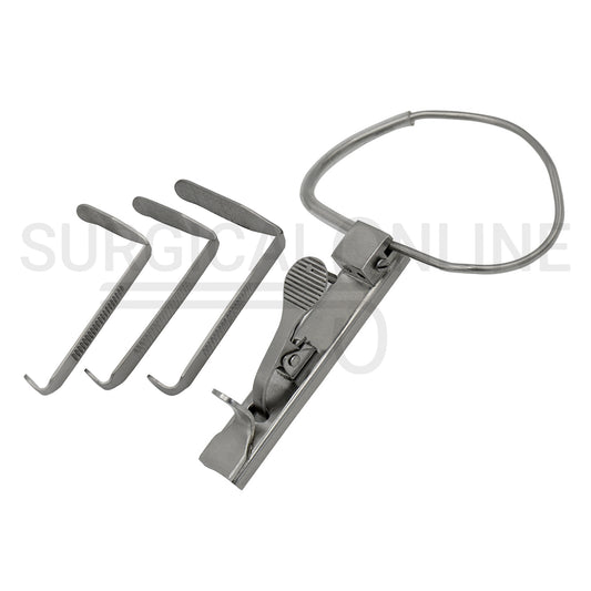 McIvor Mouth Gag Complete Set with 3 Tongue Blades & Frame