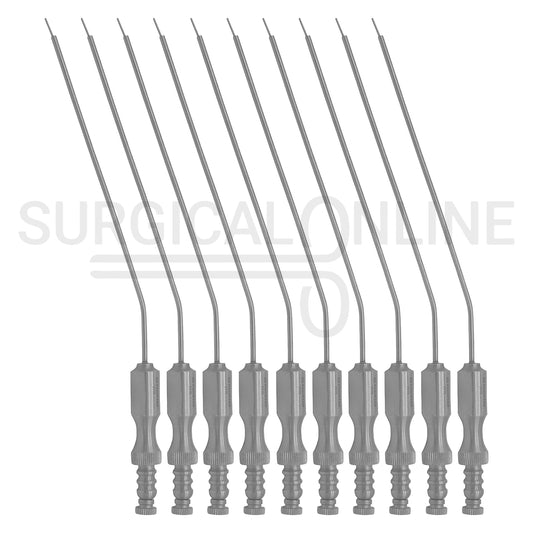 10 Pcs Frazier Suction Tubes 5, 6, 7, 8, 9, 10, 11, 12. 14 & 15 FR 7.6" Aspirator Set