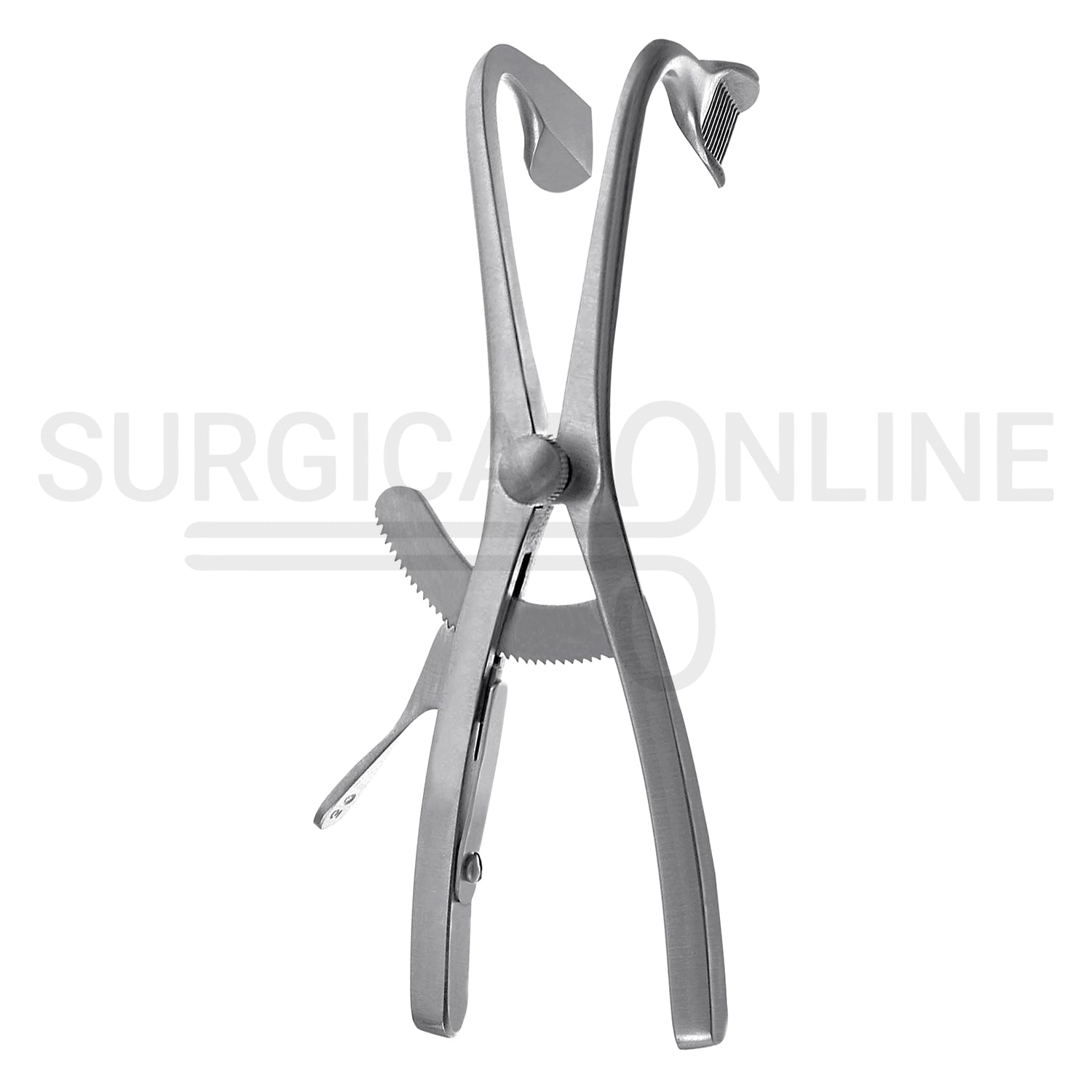 Denhart Mouth Gag 5.5″ With Serrated Curved Blades & Grip Lock