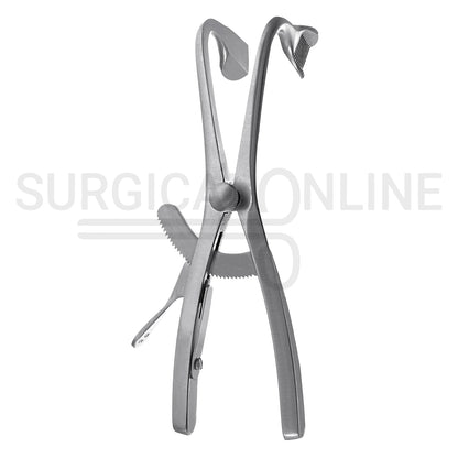 Denhart Mouth Gag 5.5″ With Serrated Curved Blades & Grip Lock