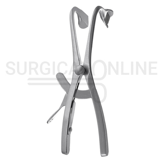 Denhart Mouth Gag 5.5″ With Serrated Curved Blades & Grip Lock
