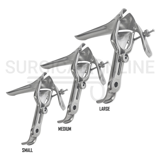 3 Pcs Pederson Vaginal Speculum Small, Medium & Large Set