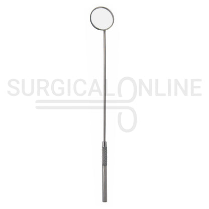 Laryngeal Mirror #6 26mm Angled Mirror With Grip Handle 8"