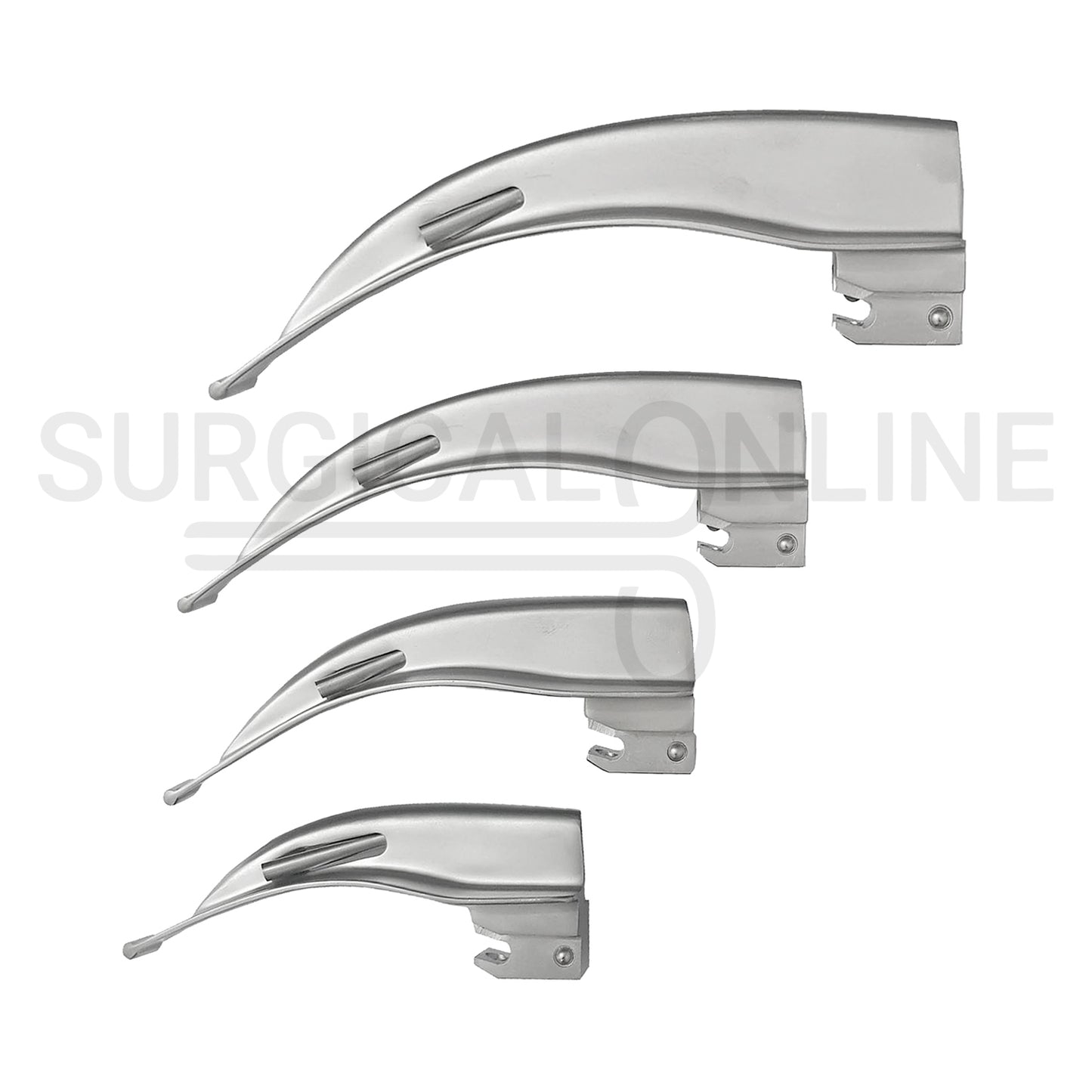 Fiber Optic Laryngoscope Macintosh 4 Blades Set