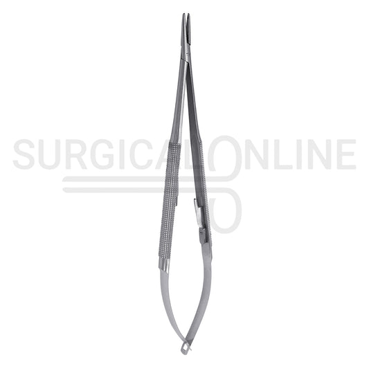 Castroviejo Needle Holder 7.00″ Straight Serrated Tip With Lock