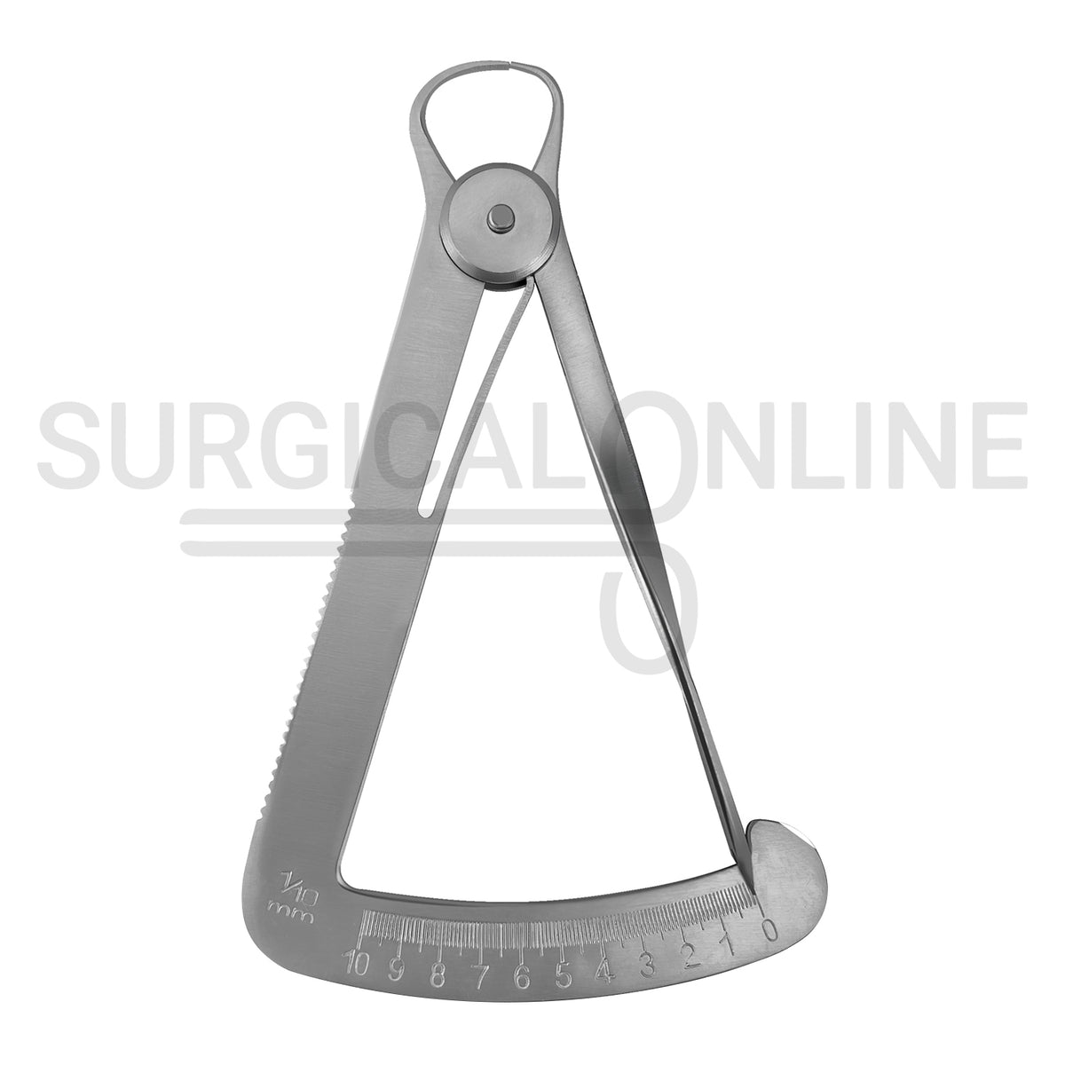 Crown Gauge Iwanson Spring Caliper 4″ Sharp Tips 0–10mm Scale