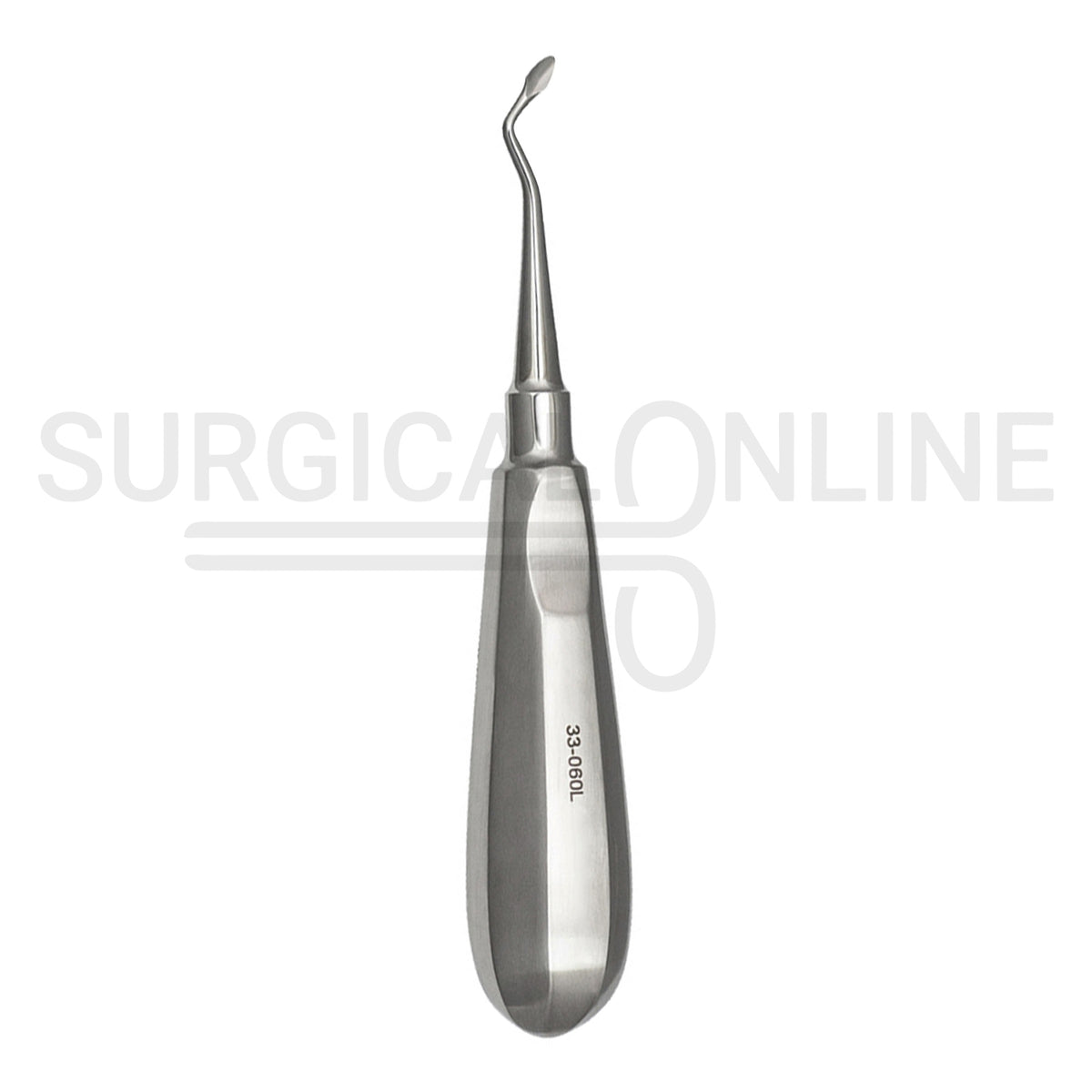 Dental Spade Concave Root Elevator #60L Angled Left 6″