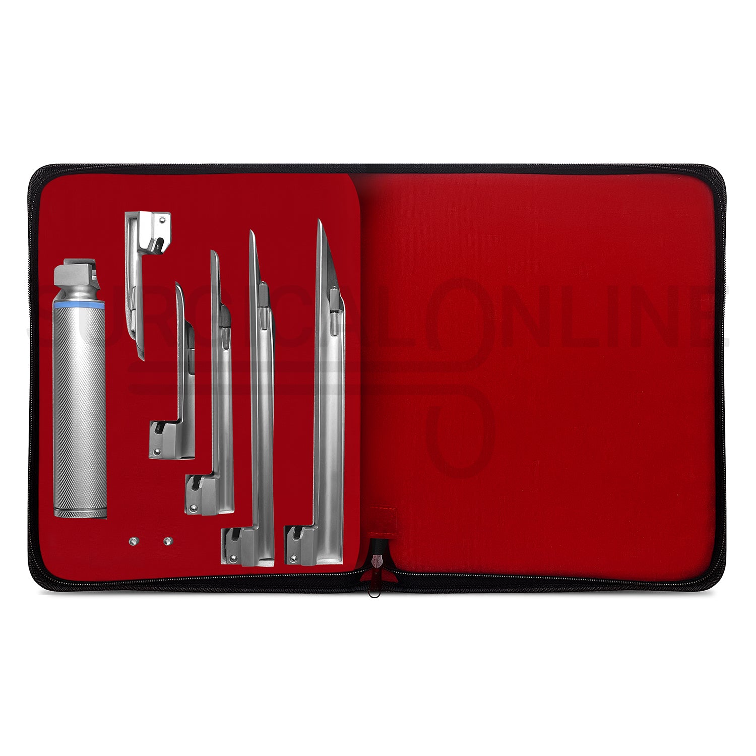 Conventional Laryngoscope Miller Set With Carrying Case