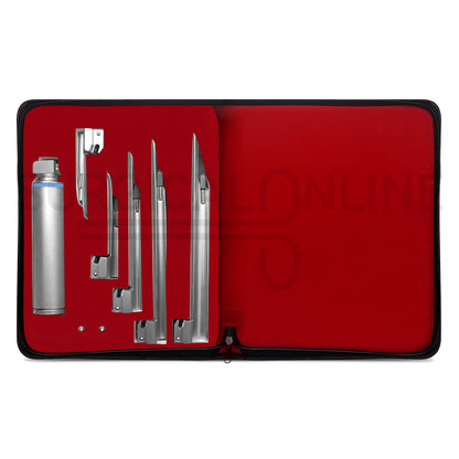 Conventional Laryngoscope Miller Set With Carrying Case