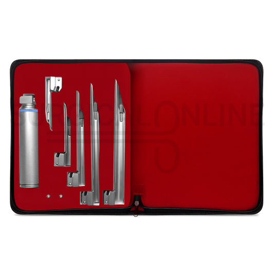 Conventional Laryngoscope Miller Set With Carrying Case