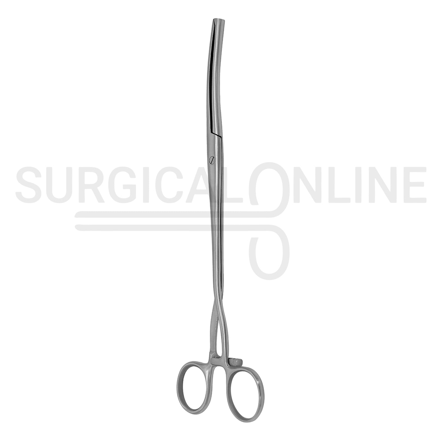 Museux Tenaculum Forceps 6mm Wide 2×2 Teeth 9.5″ Curved