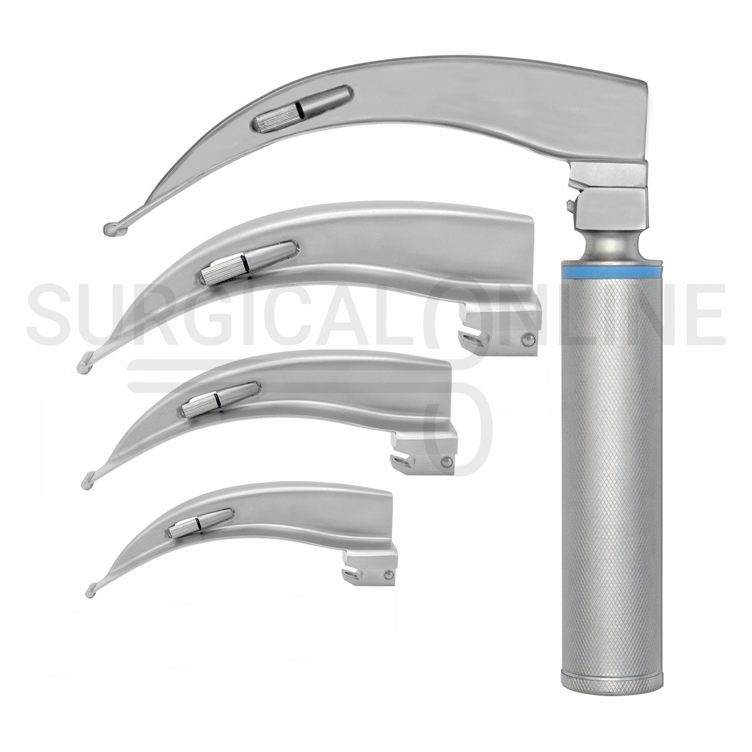 Conventional Laryngoscope Macintosh 4 Blades & 1 Handle Set