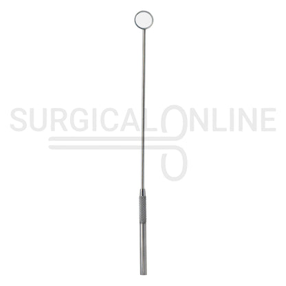 Laryngeal Mirror #0 14mm Angled Mirror With Grip Handle 7.7"