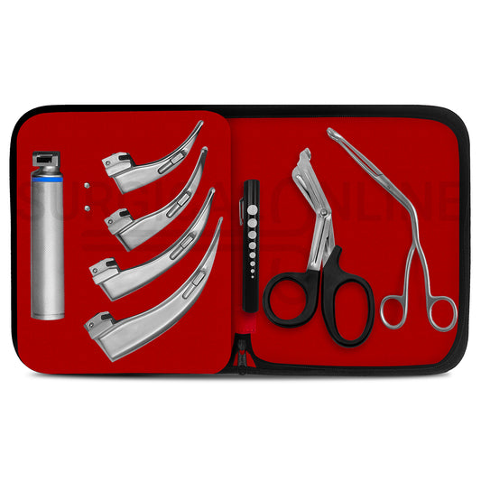 Conventional Laryngoscope Mac Set W/Magill, Penlight & Emt Shear