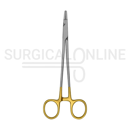 TC Ryder Needle Holder 5″ Serrated Jaws With Gold-Plated Handles