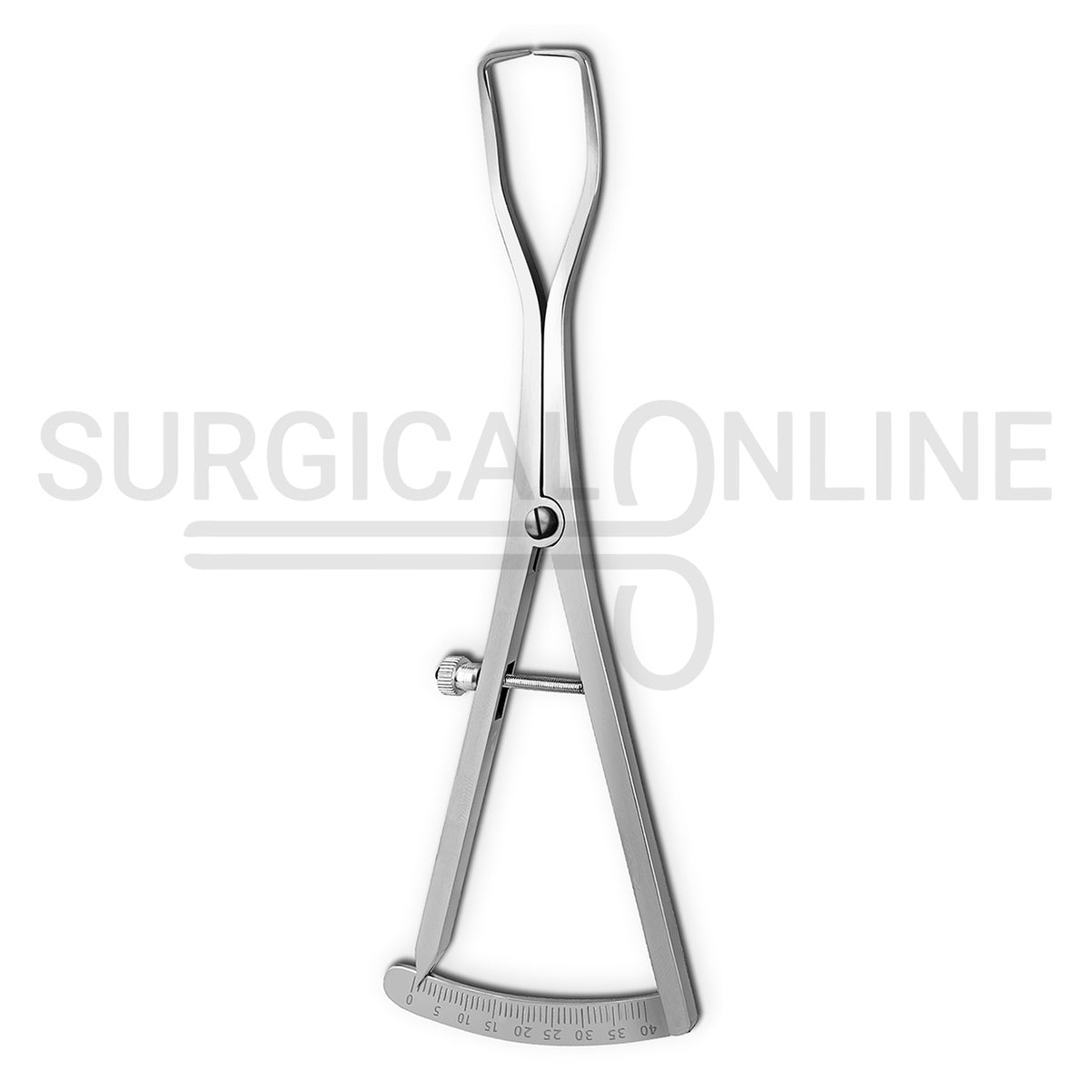 Weiss Modified Castroviejo Caliper 6.75″ Curved Graduated 0–40mm