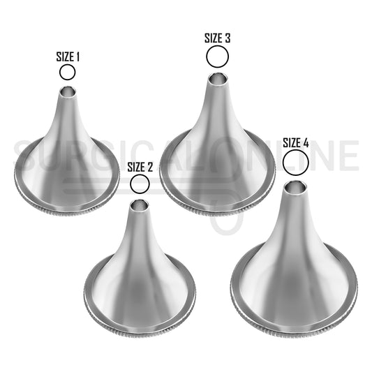 4 Pcs Boucheron Ear Specula 1, 2, 3 & 4 Sizes Speculum Set