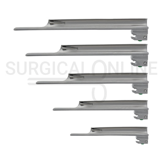 Fiber Optic Laryngoscope Miller 5 Blades Set