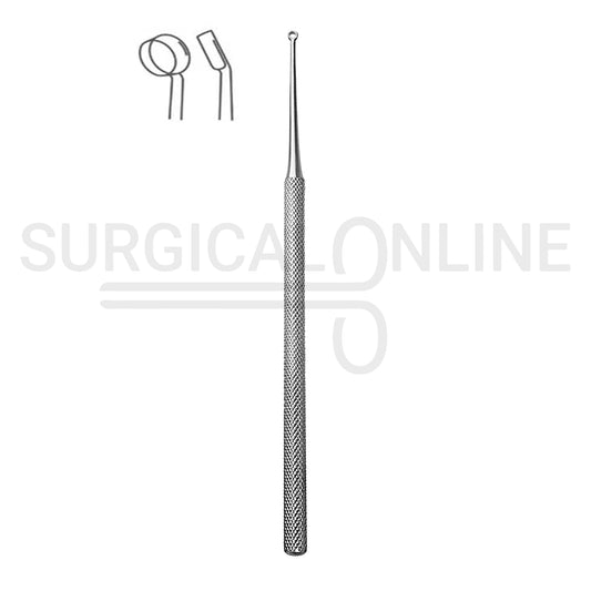 Buck Ear Curette 6.5″ Angled Blunt Blade #1