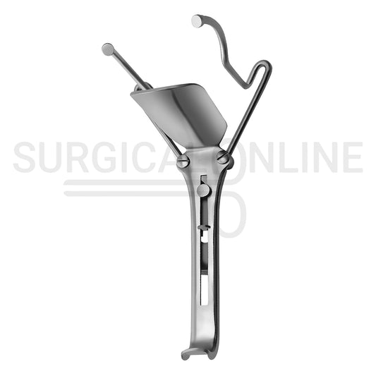 Guttmann Vaginal Speculum 9" Long, 4" x 1 3/8" Solid Center Blade