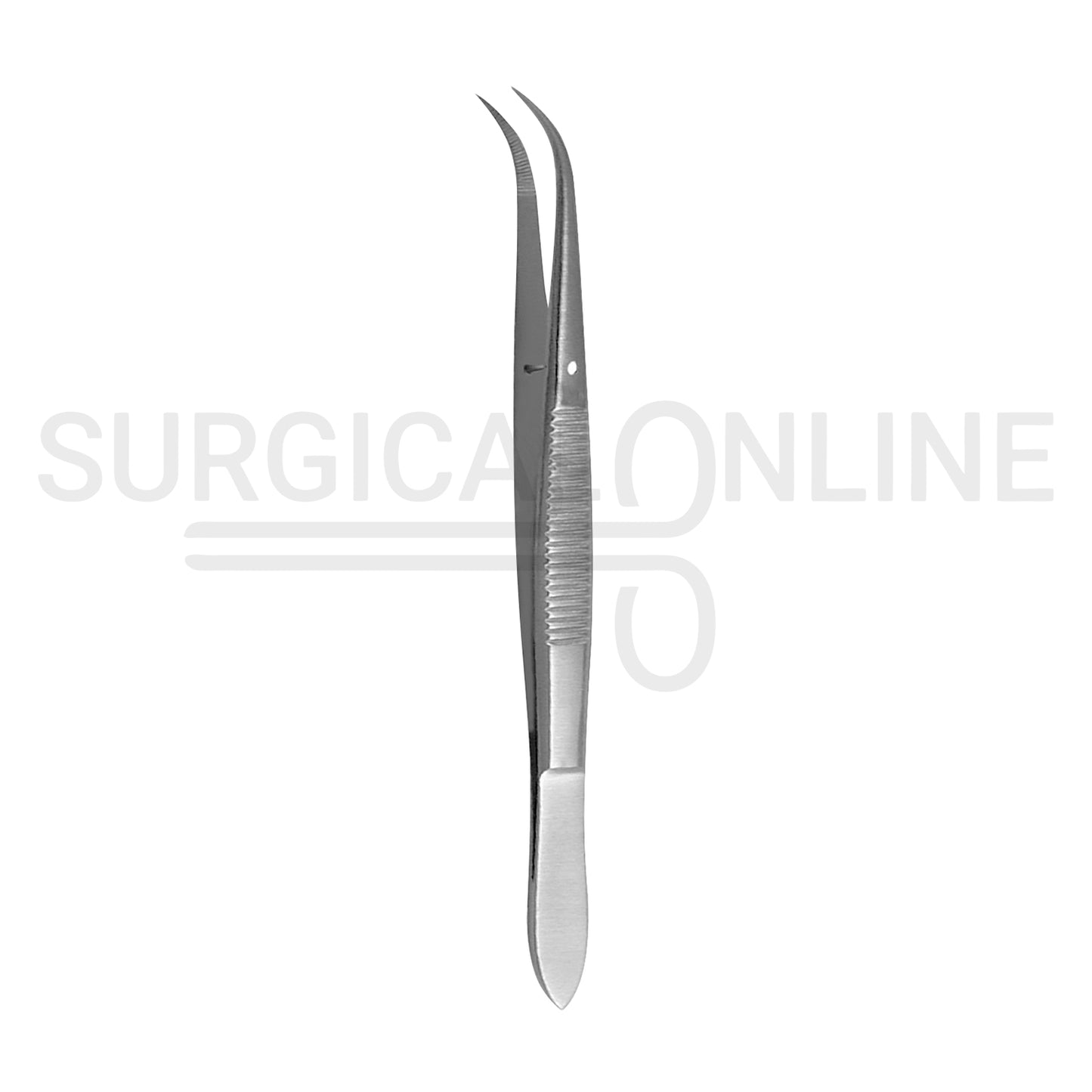 Splinter Forceps 4.50" Fine Point Curved Serrated Tips
