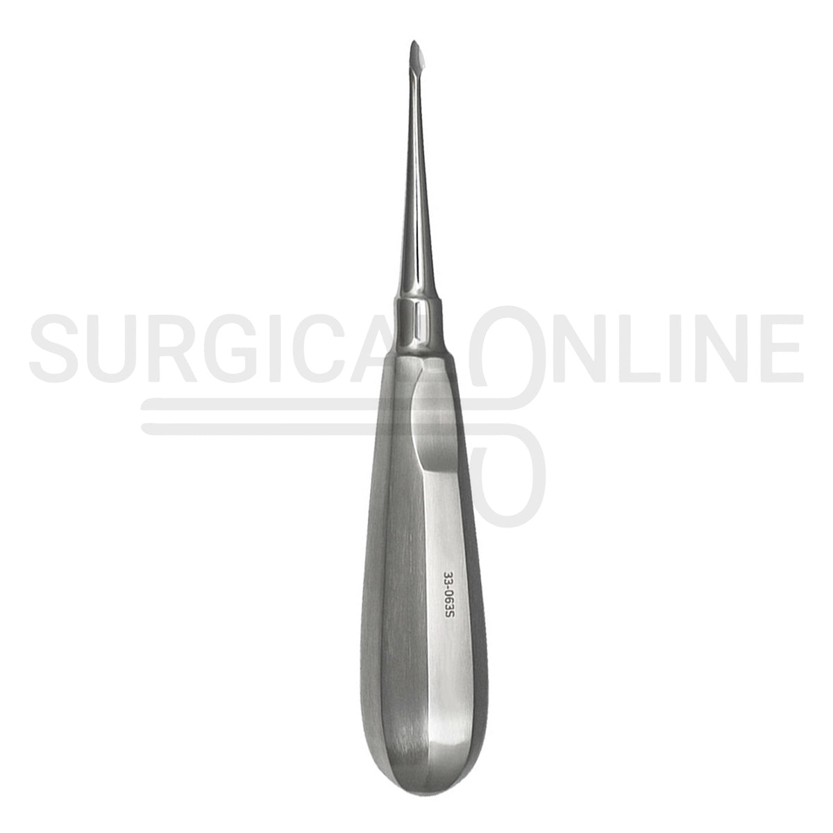 Dental Spade Concave Root Elevator #63S Curved 6″