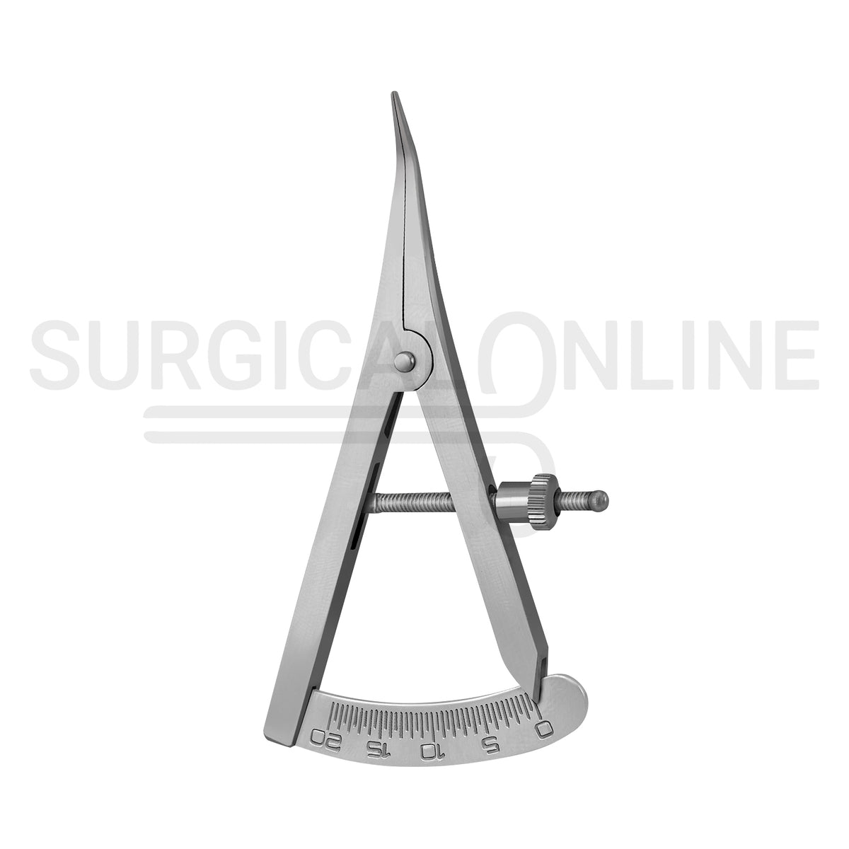Castroviejo Caliper 3.5″ Angled Graduated 0–20mm