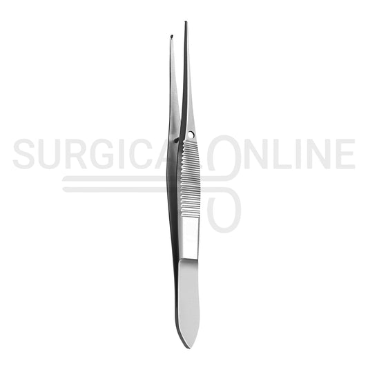 Iris Tissue Forceps 1X2 Teeth Straight 4.00"