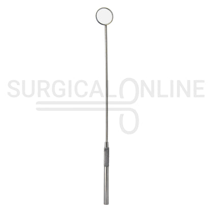 Laryngeal Mirror #2 18mm Angled Mirror With Grip Handle 7.7"