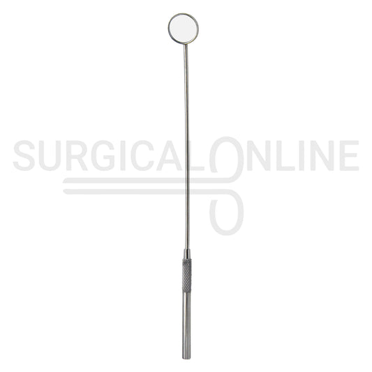 Laryngeal Mirror #2 18mm Angled Mirror With Grip Handle 7.7"