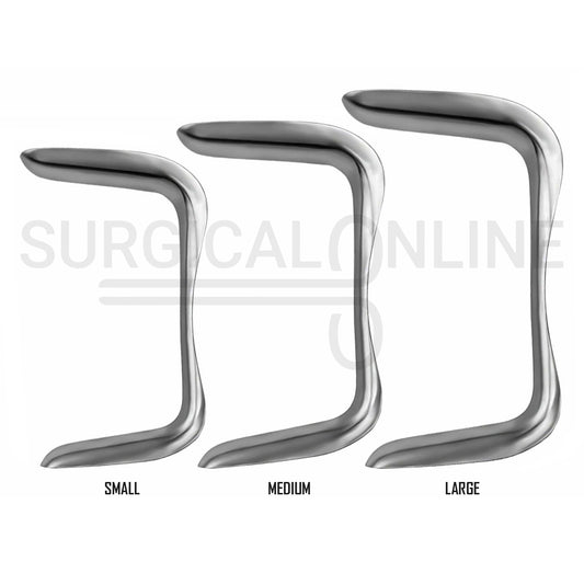 3 Pcs Sims Vaginal Speculum Double-Ended S, M & L Set